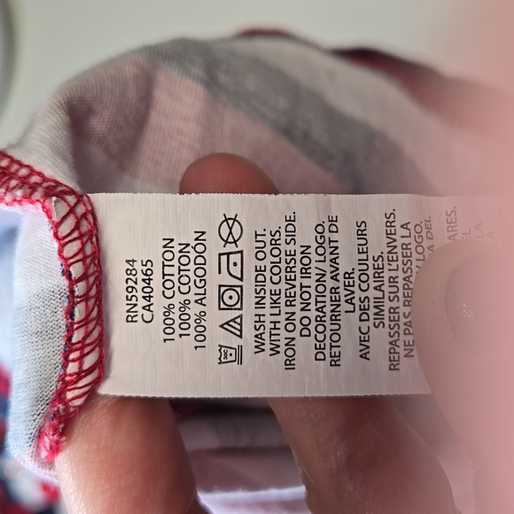 5/$25🌴The Children's Place Horizontal Stripes Iridescent Sequin Star L Dress - Picture 6 of 6